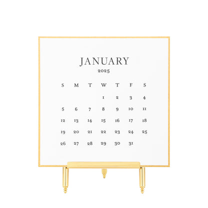 2025 Black Desk Calendar