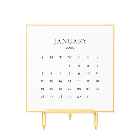 2025 Black Desk Calendar