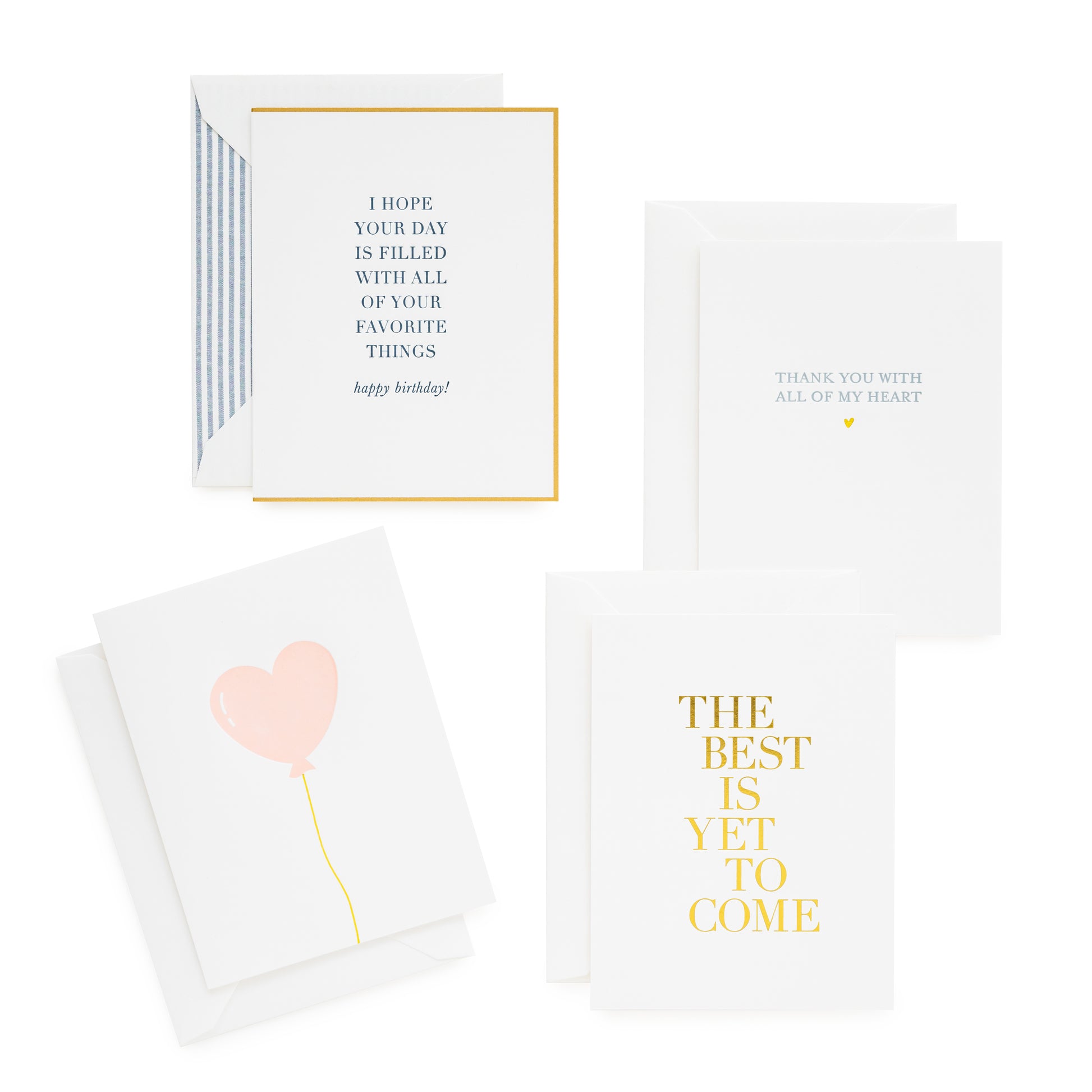 4 assorted Greeting cards for subscription