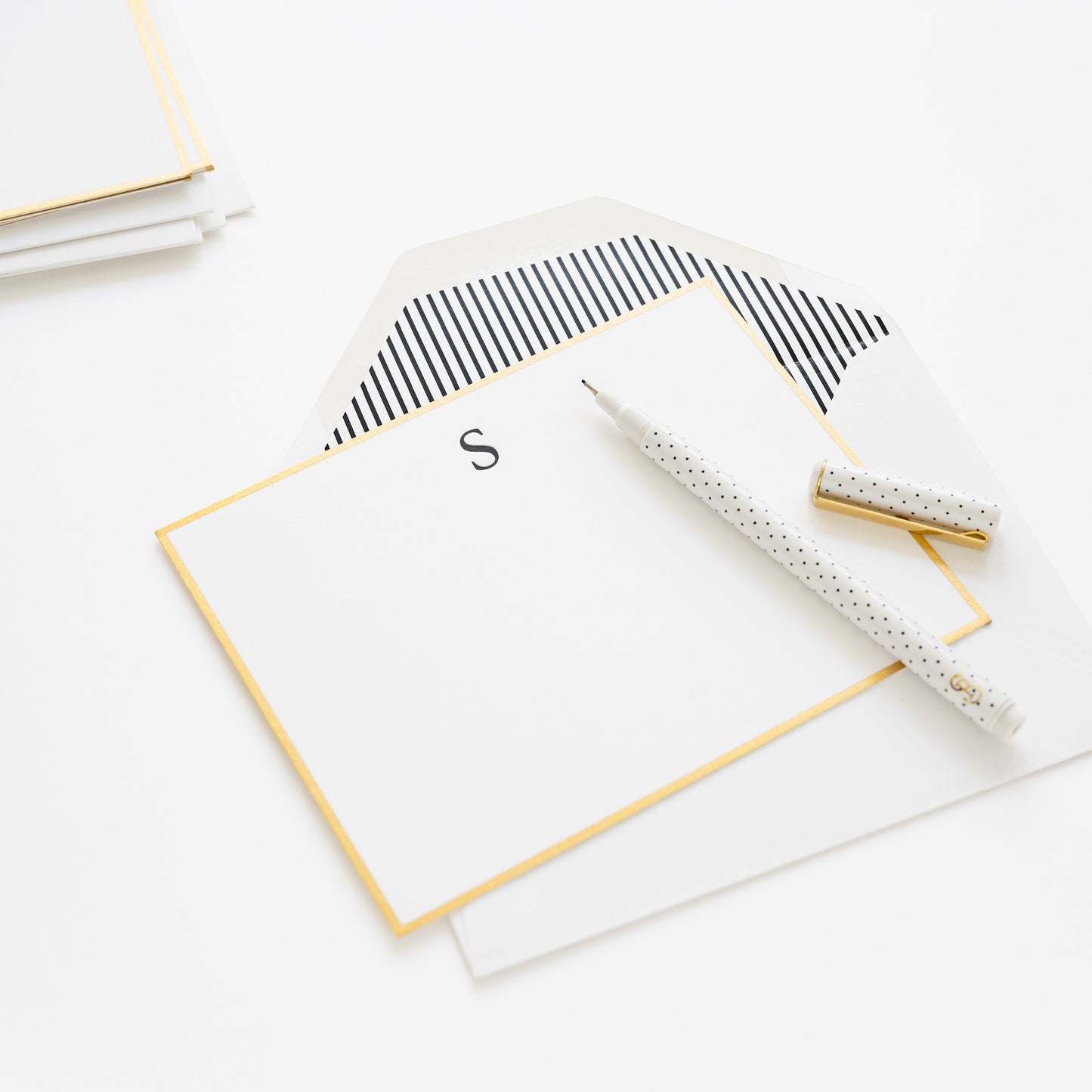 Classic Black Monogram Note Set