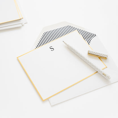 Classic Black Monogram Note Set