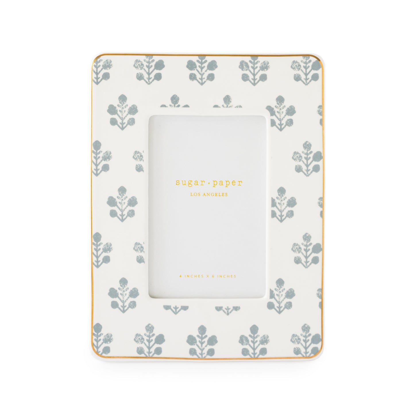 Dusty Blue Floral Frame