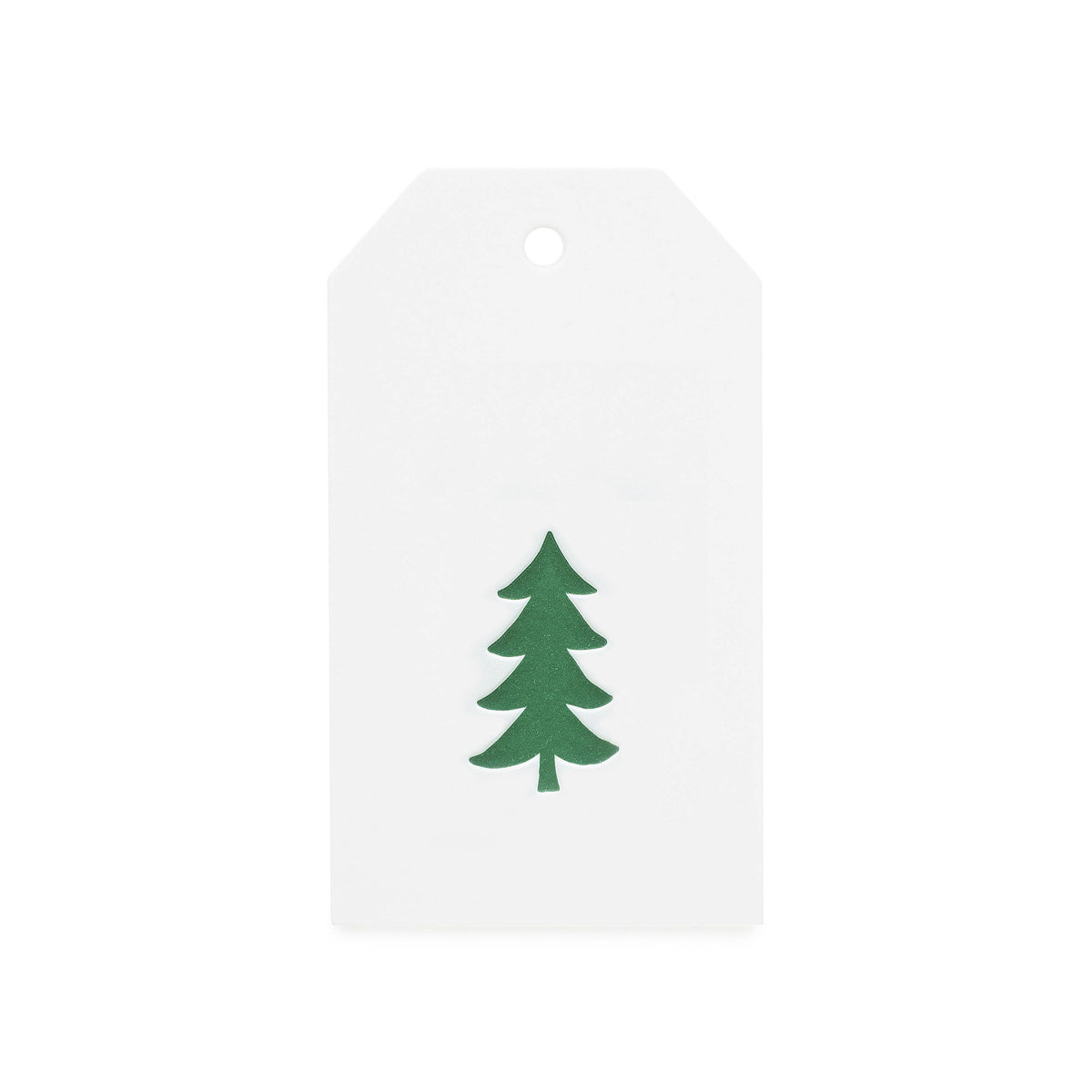 Green Christmas Tree Gift Tag