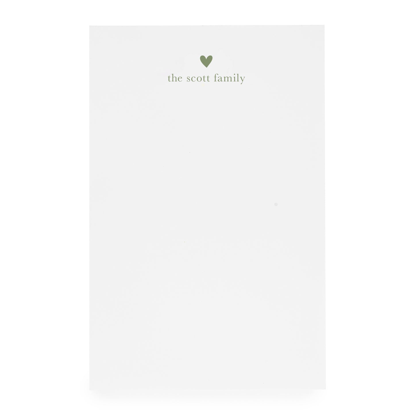 Heart Custom Notepad