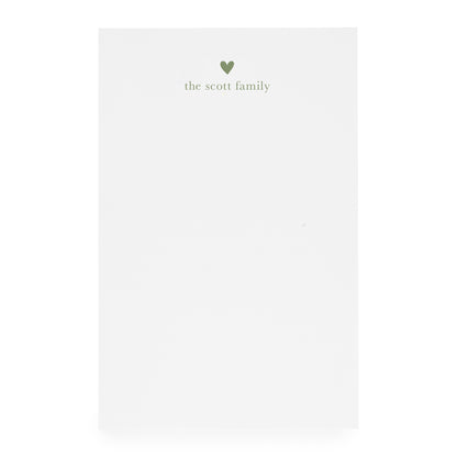 Heart Custom Notepad