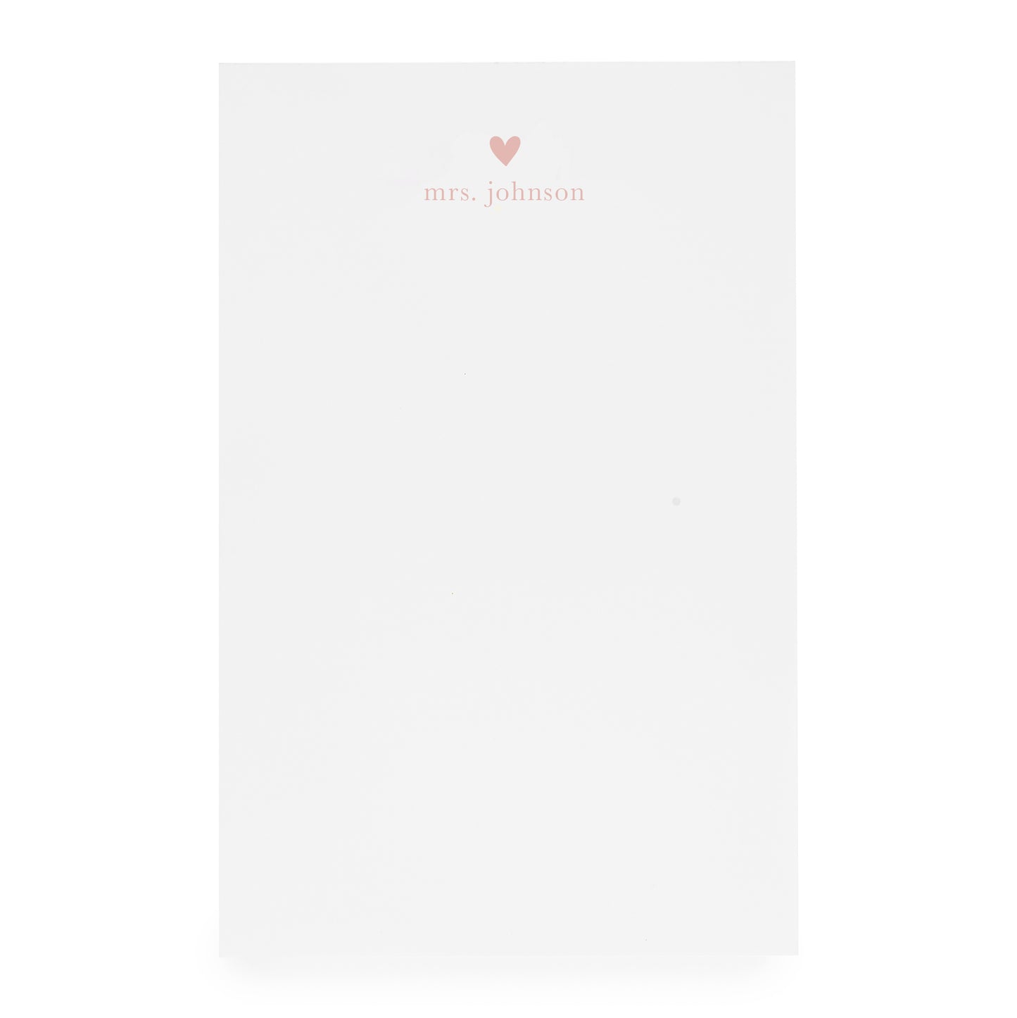 Heart Custom Notepad