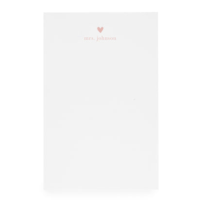 Heart Custom Notepad
