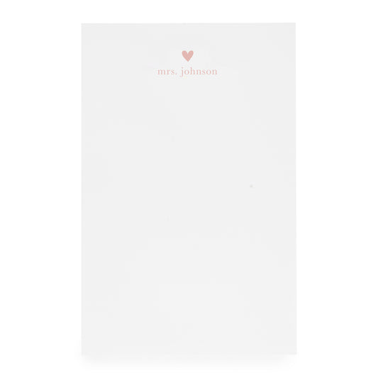 Heart Custom Notepad