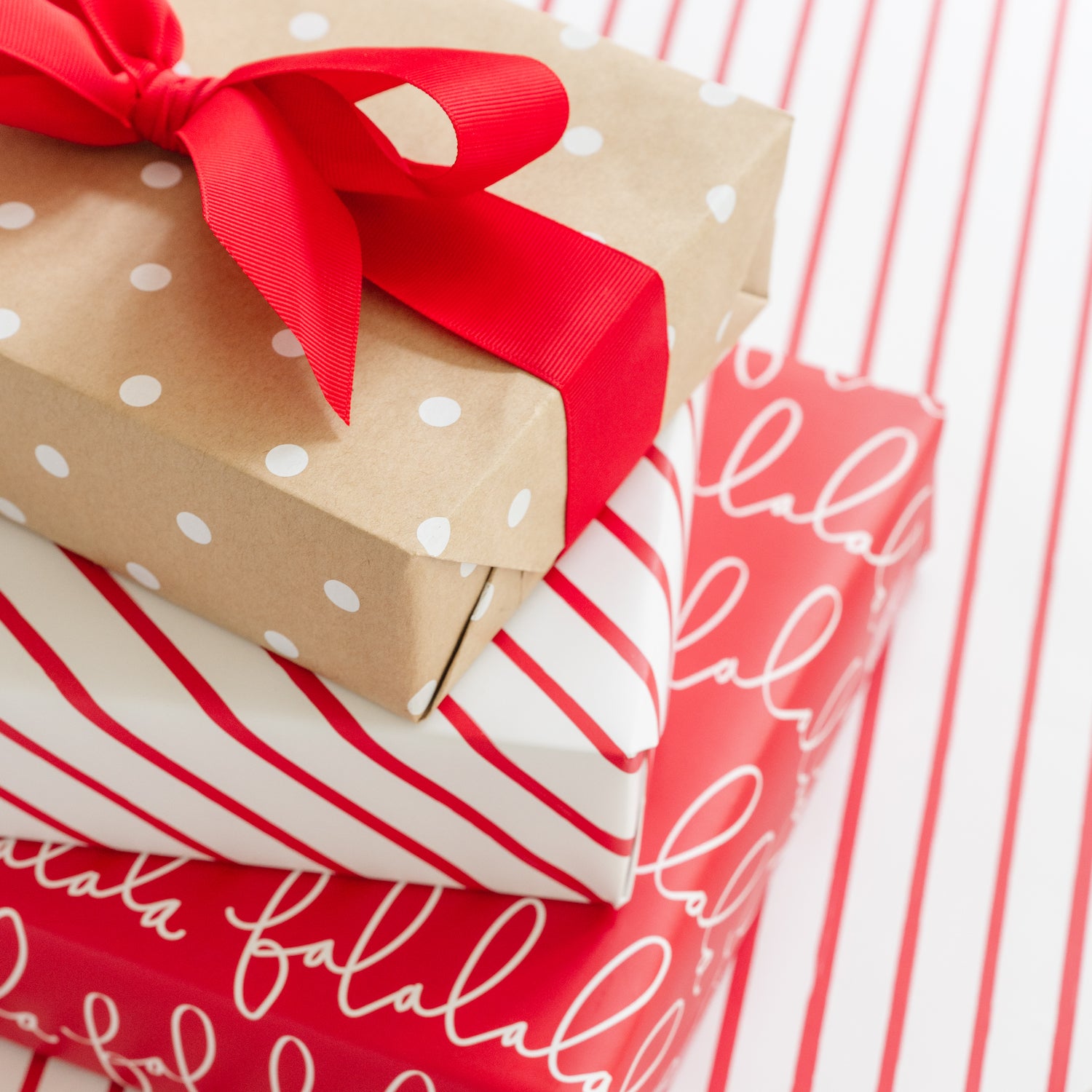 Red Falalala Wrapping Paper