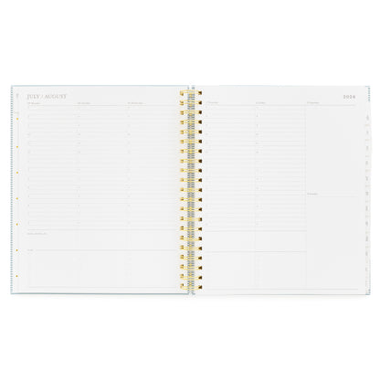Weekly Layout of Large Academic Spiral Planner