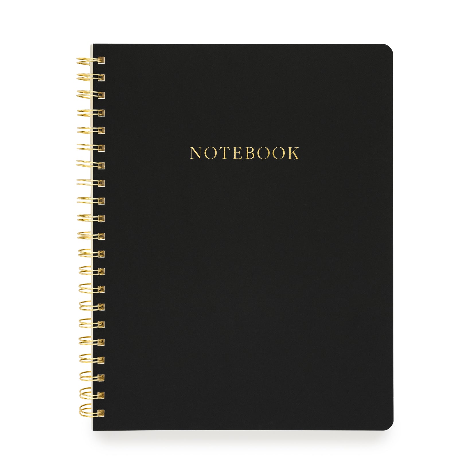 Spiral Bound Notebook, Black Sugar Paper