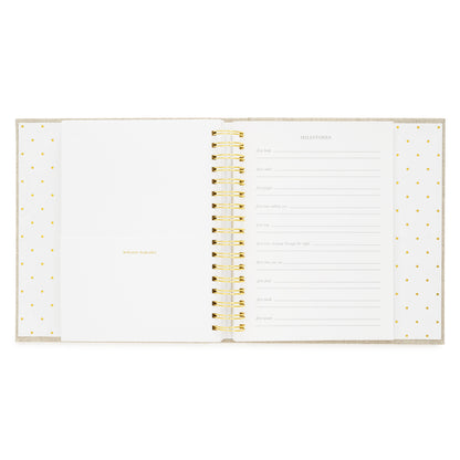 Blue Gingham Sugar Paper x Maisonette Baby Book