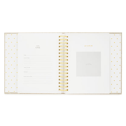 Blue Gingham Sugar Paper x Maisonette Baby Book