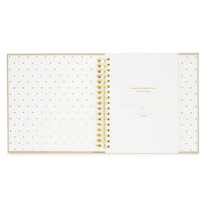 Blue Gingham Sugar Paper x Maisonette Baby Book
