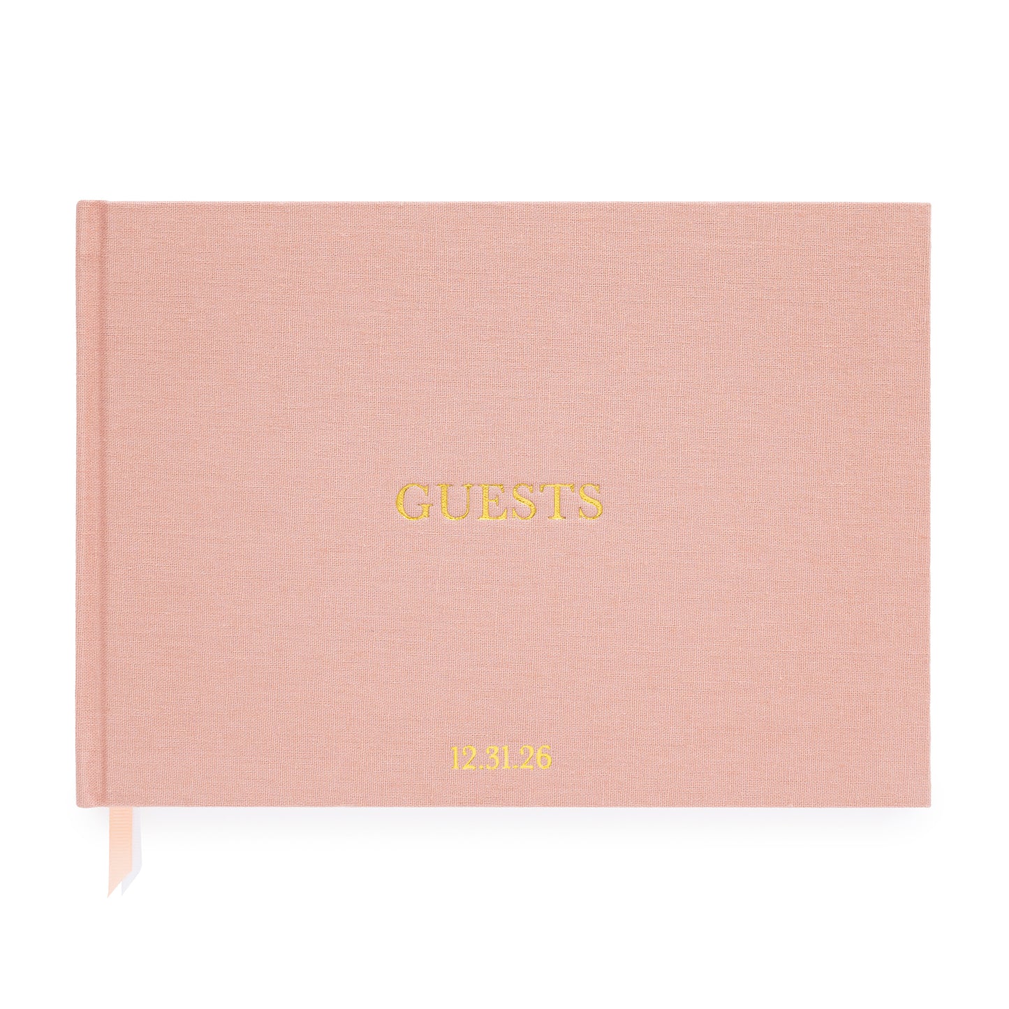 Rose Linen Guest Book