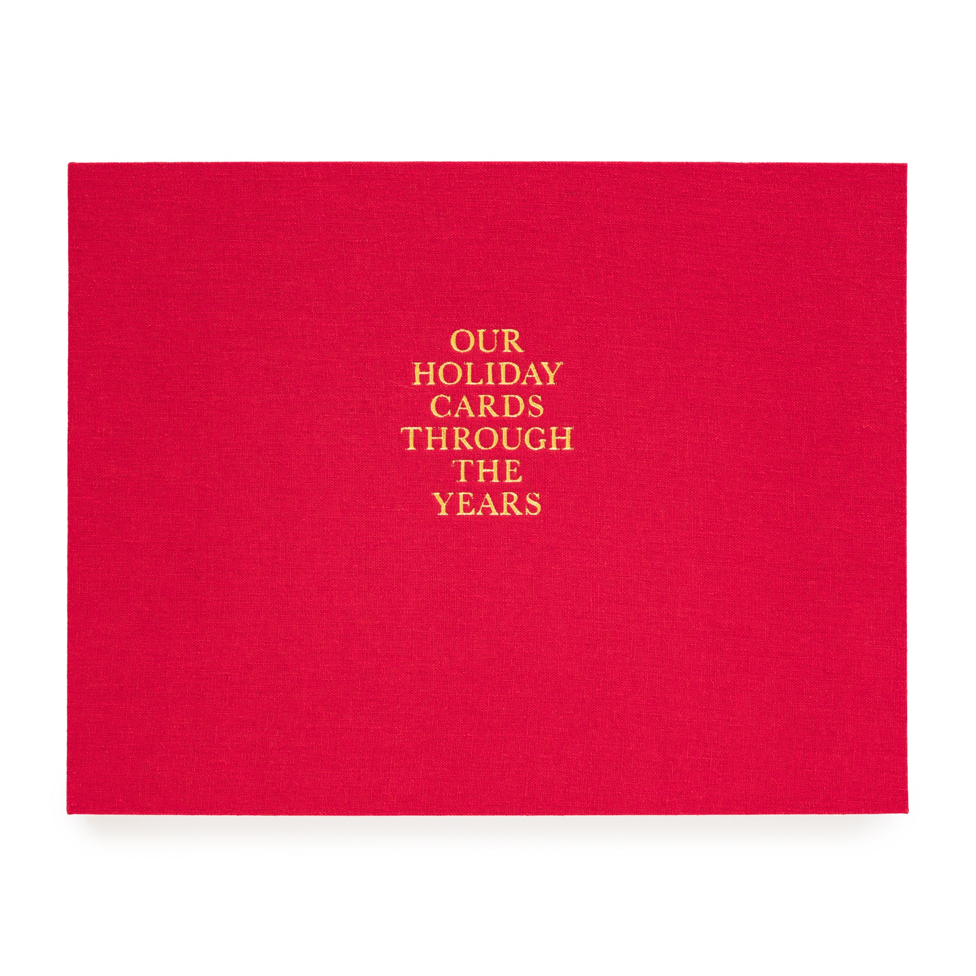 Red Holiday Card Book
