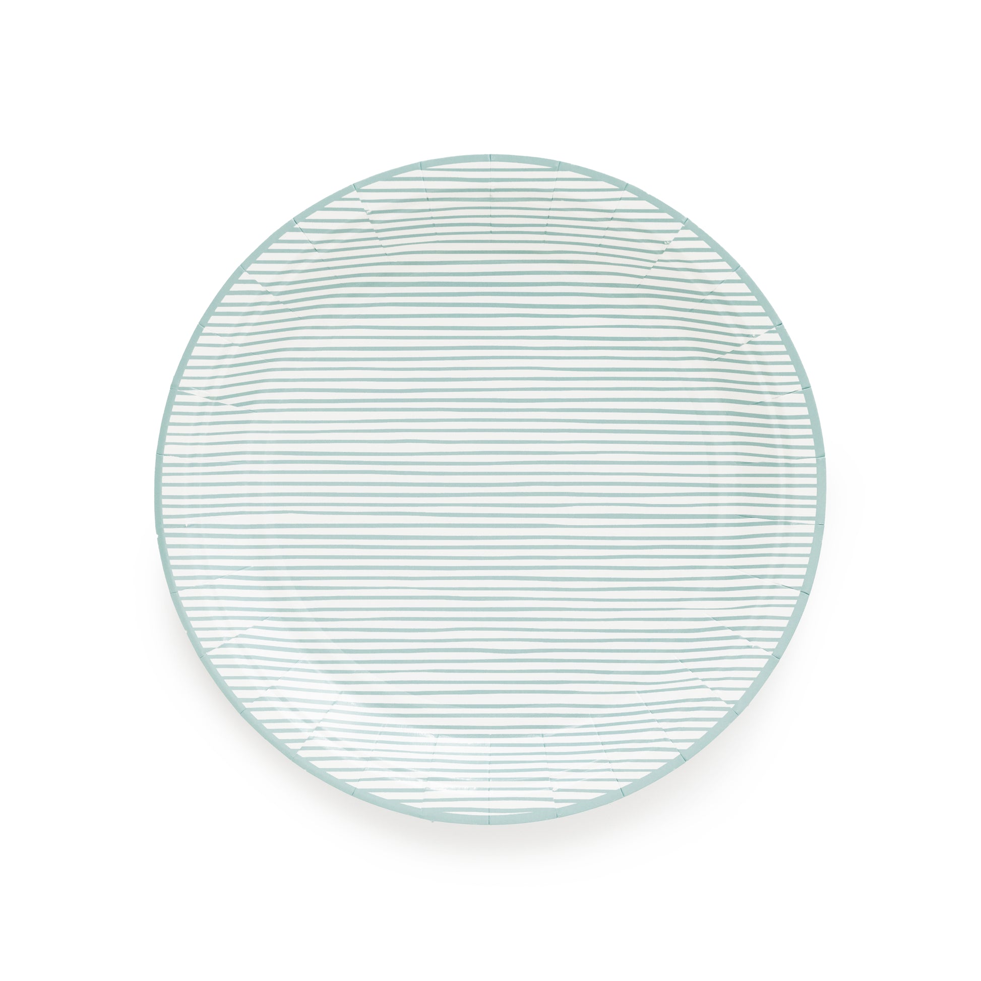 Blue stripe paper plates