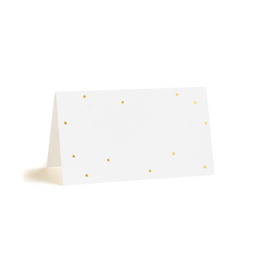 Gold Tiny Dot Place Card