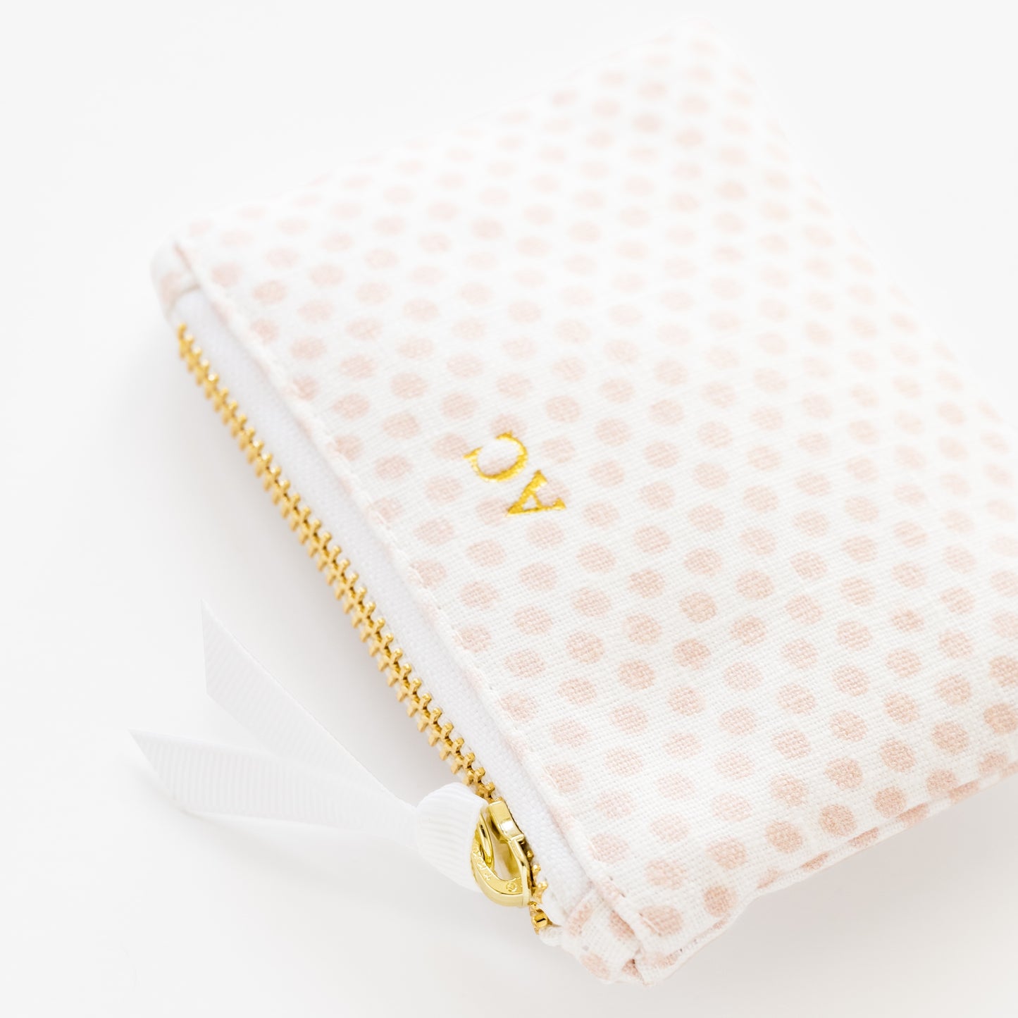 Pink Painted Dot Mini Pouch