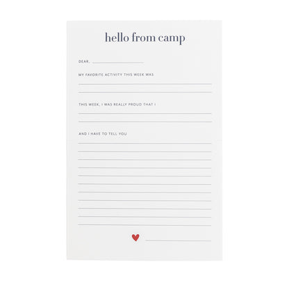 Camp Note Set Hello From Camp