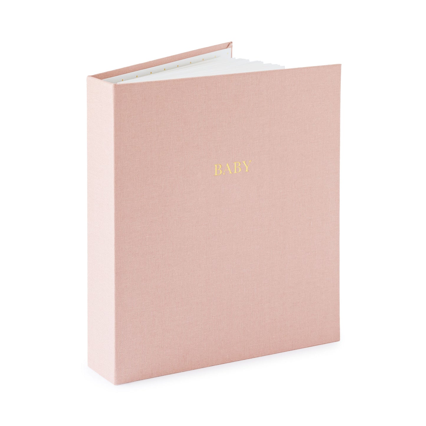 Rose Linen Baby Book