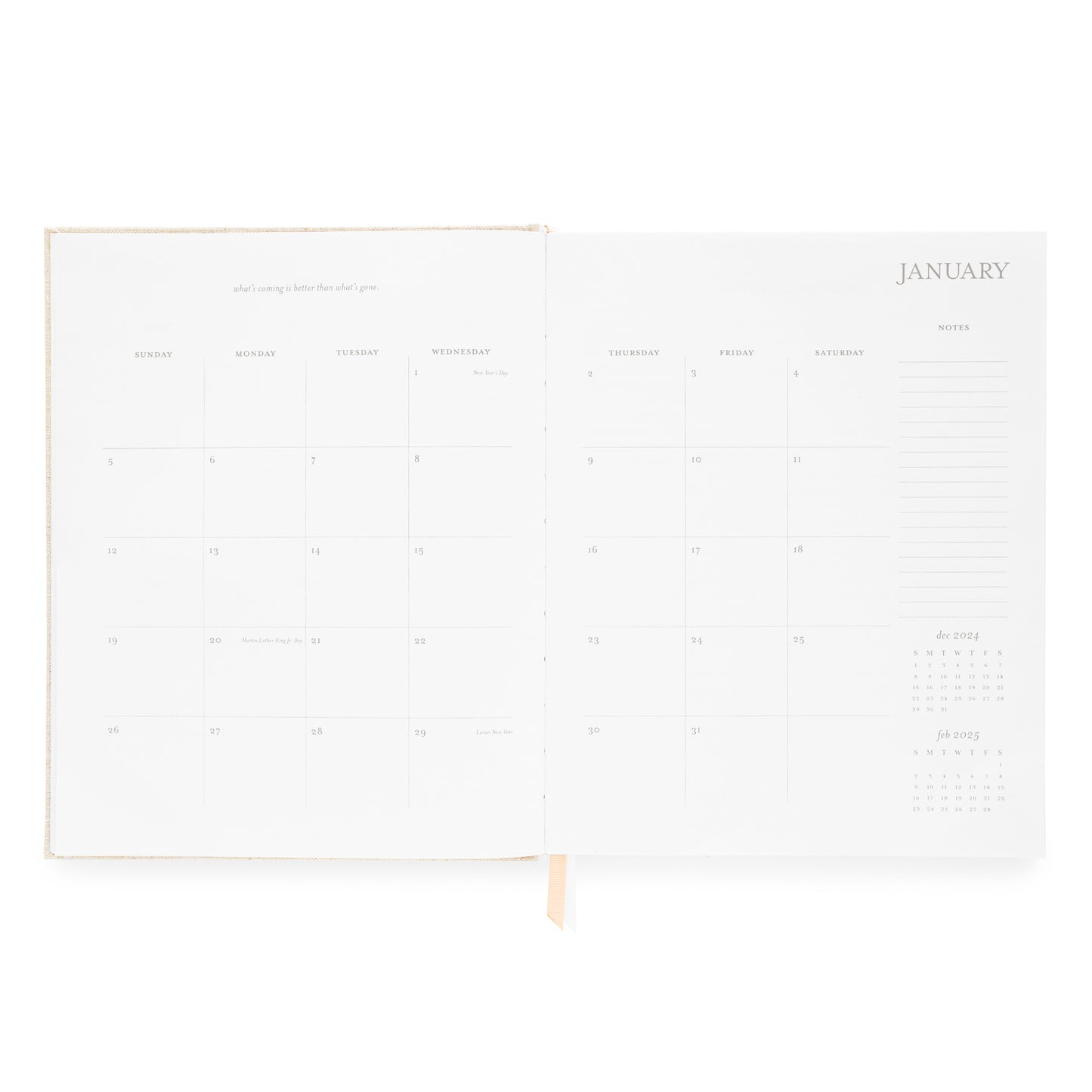 Monthly Layout of Desk Agenda