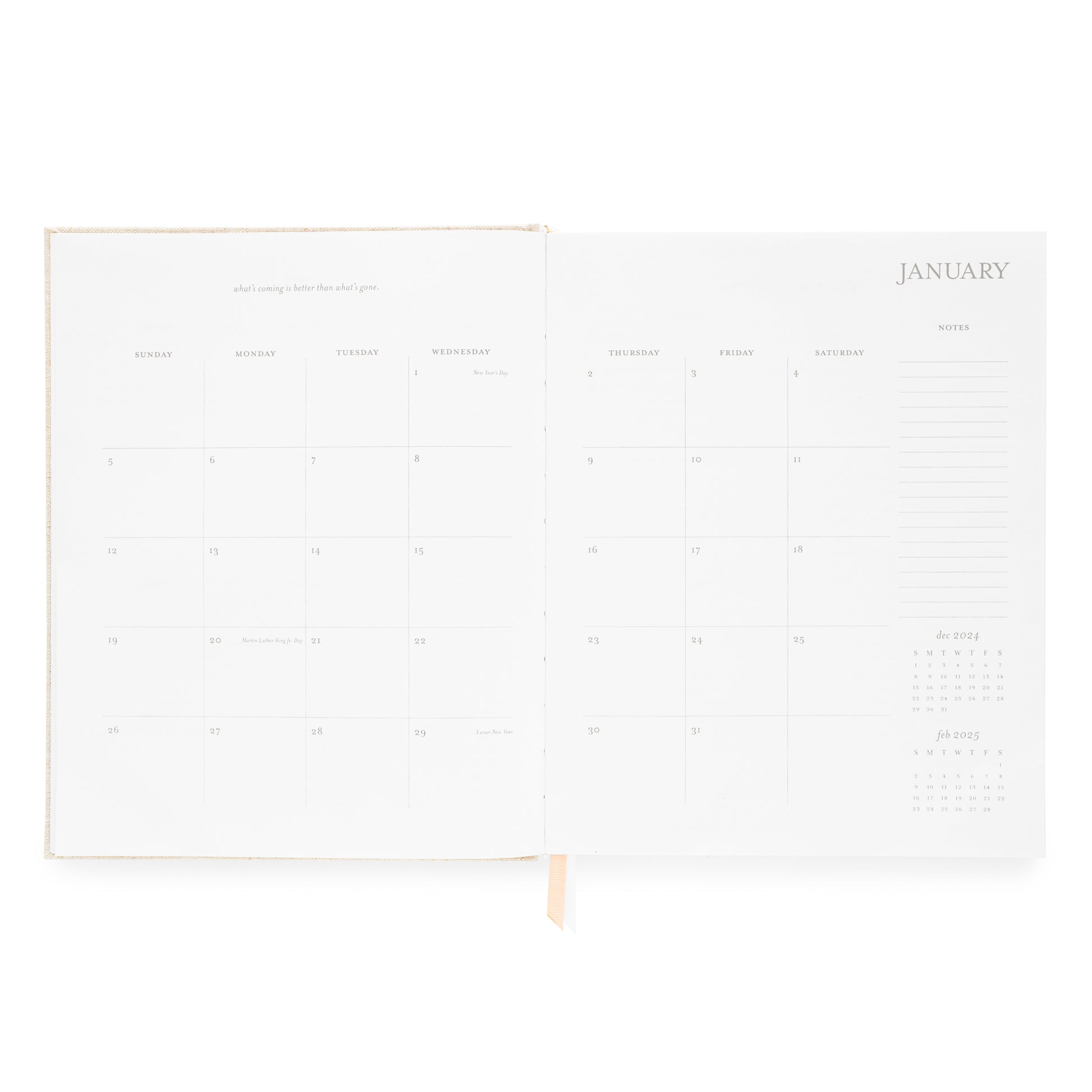 Monthly Layout of Desk Agenda