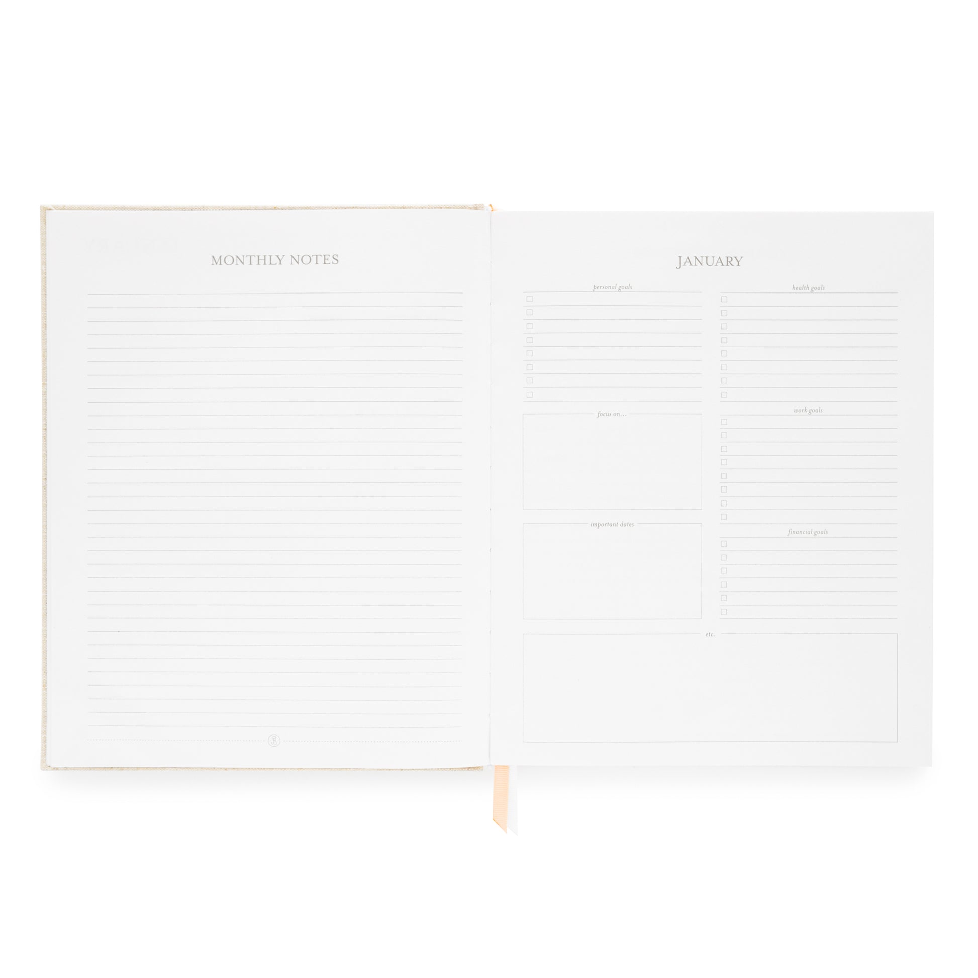 Monthly Notes and Goals of Desk Agenda