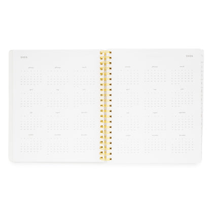 2025+2026 Year Overview of Large Weekly Planner