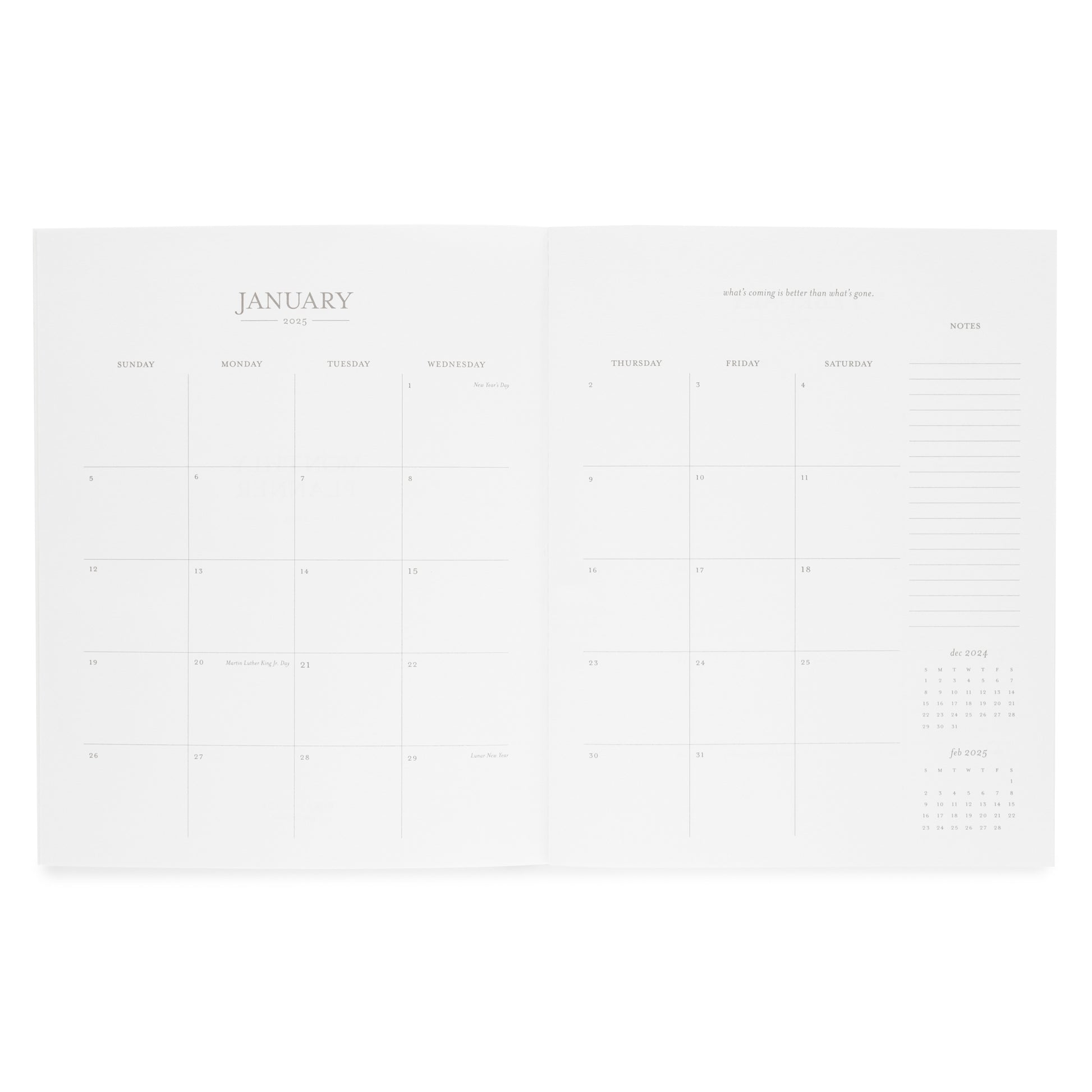 Monthly Layout of Monthly Planner