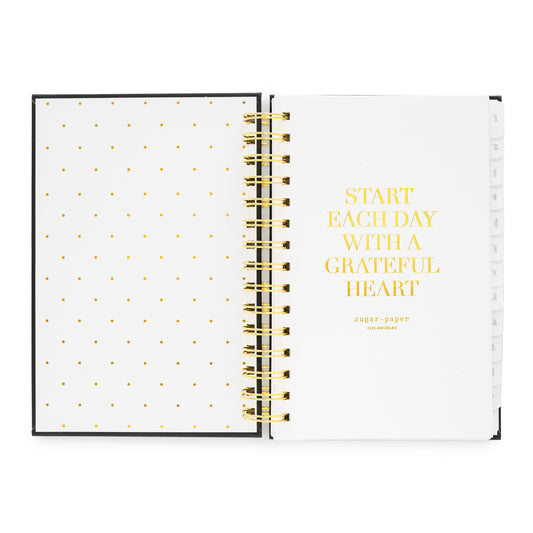 Start Each Day with a Grateful Heart Title Page of Small Planner