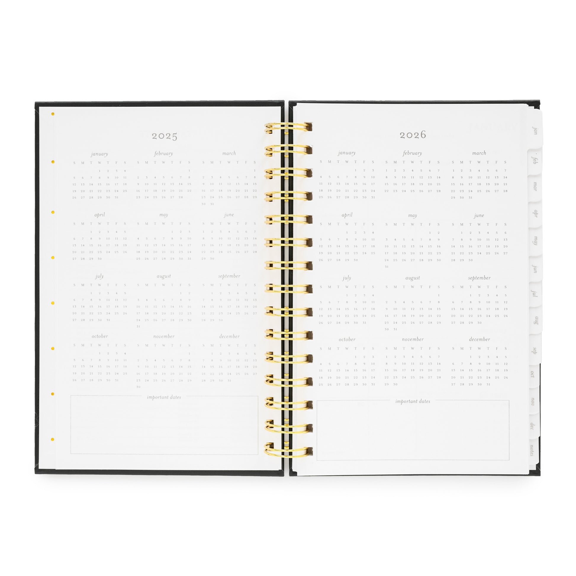 2025+2026 Year Overview of Small Planner