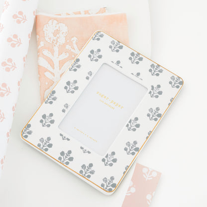 Slate Floral Frame