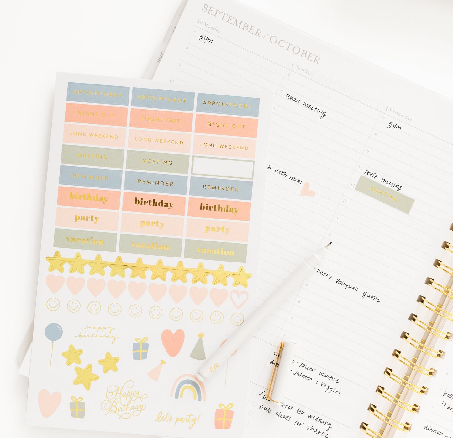 2024 Large Flexible Cover Weekly Spiral Planner