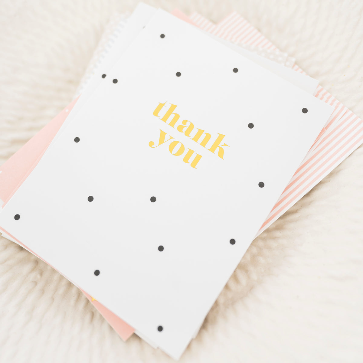 Stack of Assorted Thank You Cards