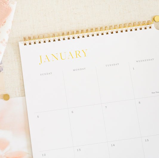 Wall Calendar on pinboard