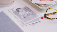 Rose Linen Baby Book