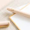 Pink Felt Tip Pen with Gold Logo