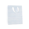 Blue and White Stripe Gift Bag with white handles