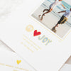 close up of peace sign joy card