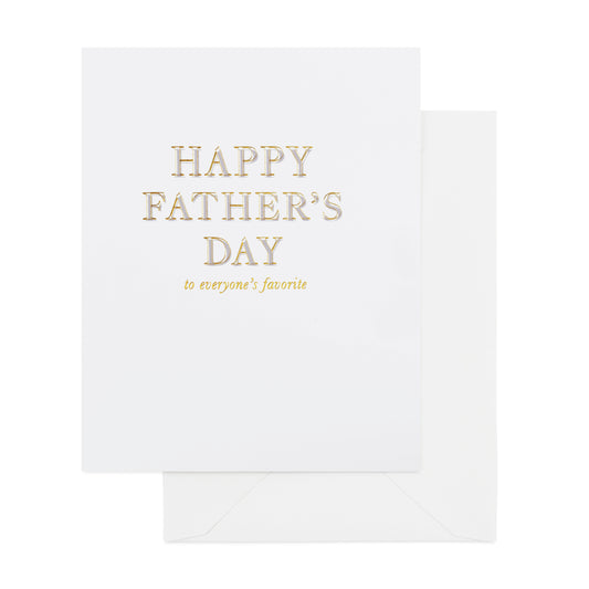 Grey and gold foil Happy Father's Day to everyone's favorite card