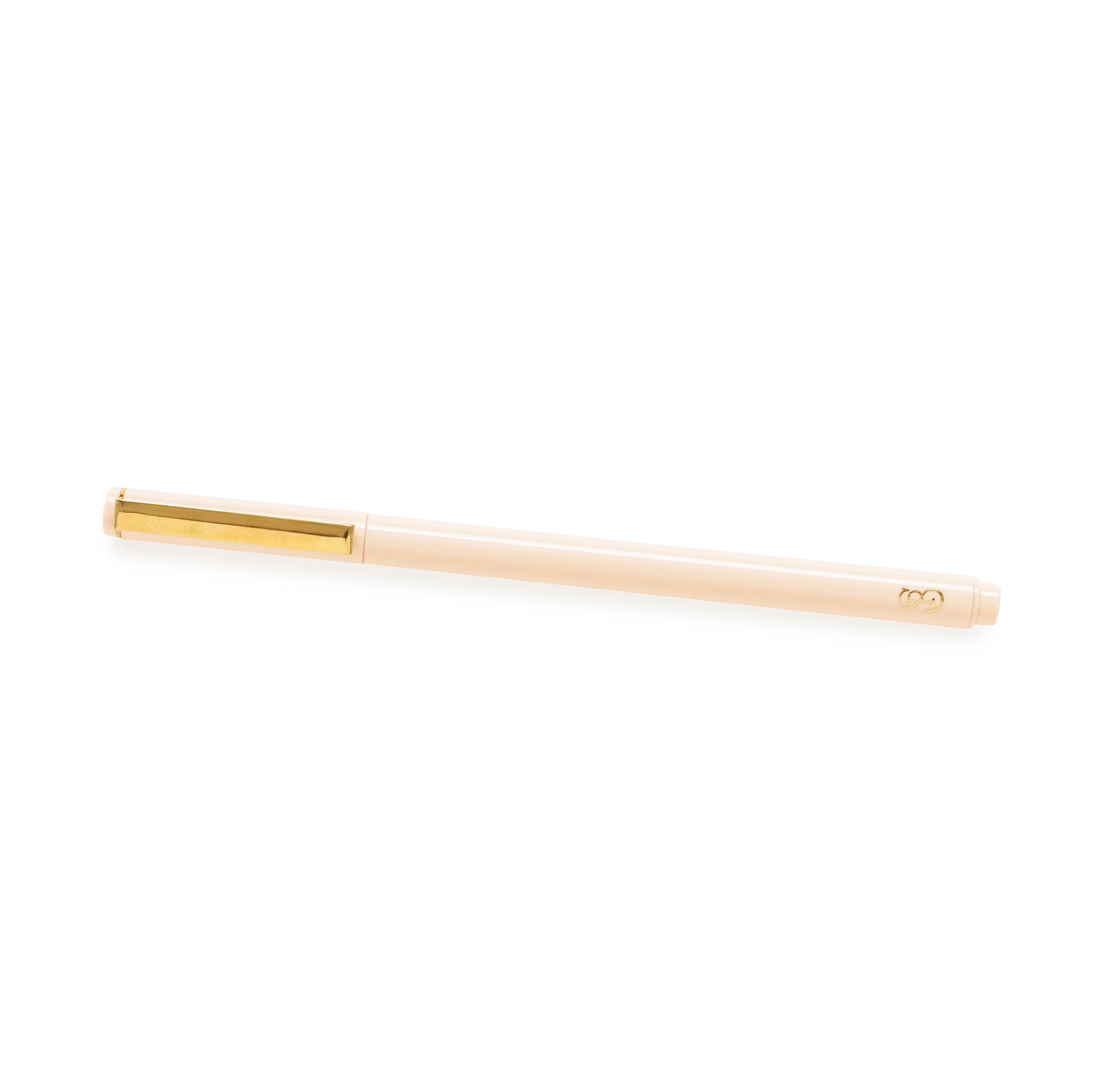 White Tip-Top Rollerball Pens with Gold Cap, Set of 2, Writing