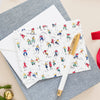 sugar paper x frances valentine skiers note set on journal with pen