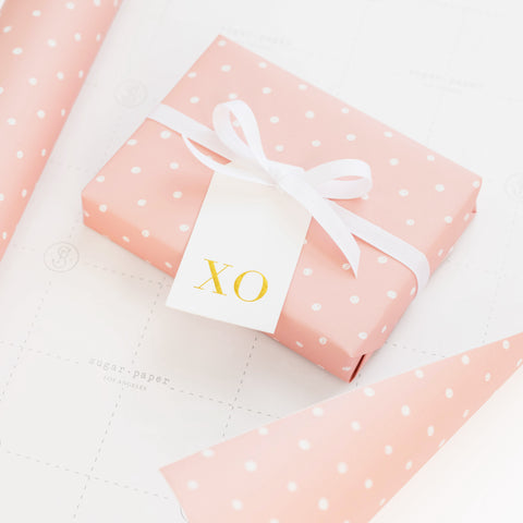 Rose Imperfect Dot Wrapping Paper