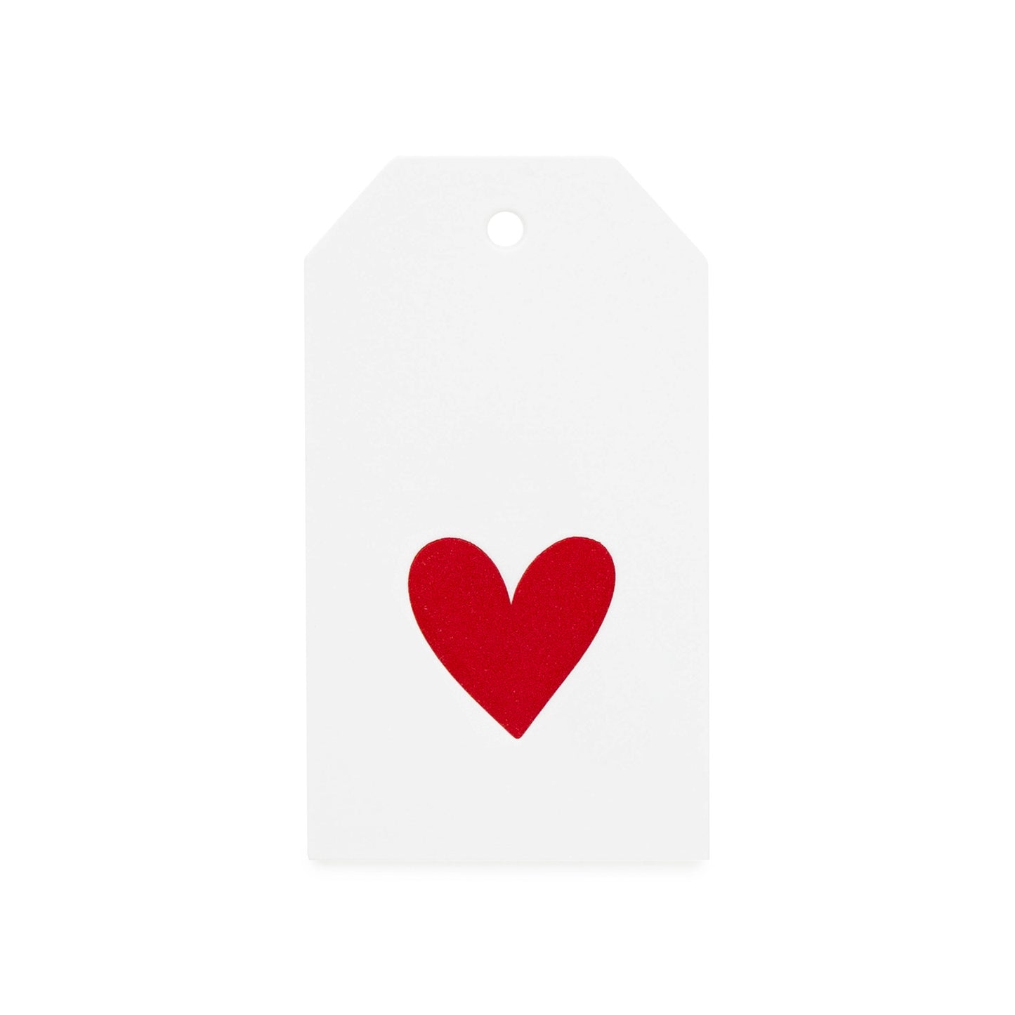 red heart gift tag