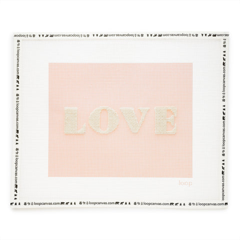 Sugar Paper x loop Love Needlepoint Kit, Pink