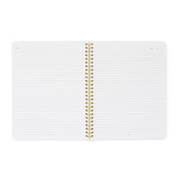 Blue Breton Stripe Spiral Notebook