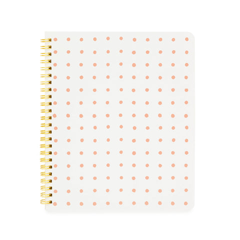 Spiral Notebook, Rose Dot