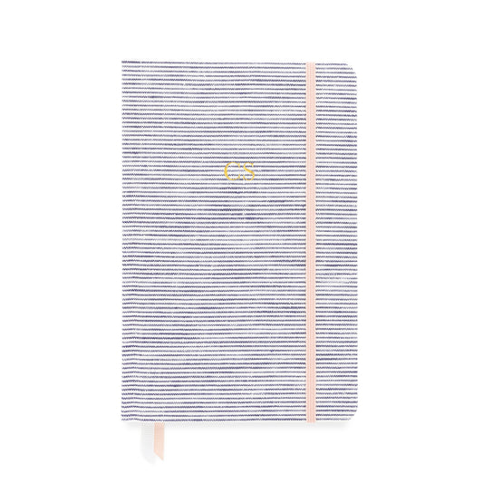 shoreline stripe essential journal with monogram