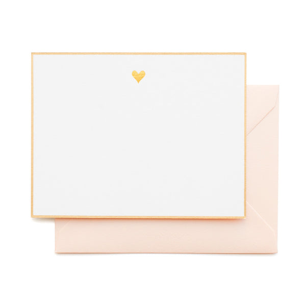 Elegant Faux Gold Heart Post-it Notes